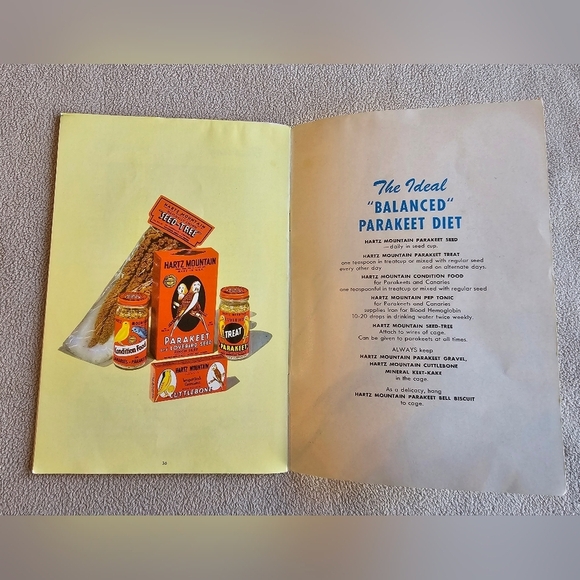 Everything To Know About Parakeets Budgies‎ Book Complete Manual Vintage 1953 - Picture 6 of 6